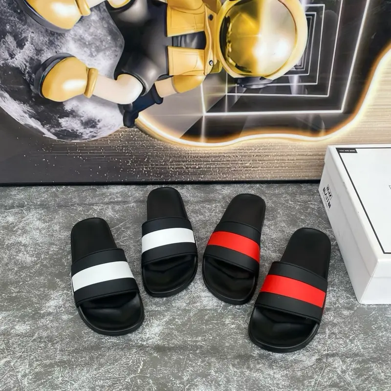 Dép Nam/nữ Kẻ 2 Màu Quai Ngang Cao Su Non eva mềm êm AE đi cháy phố DéP Slipper Đế Bằng 0