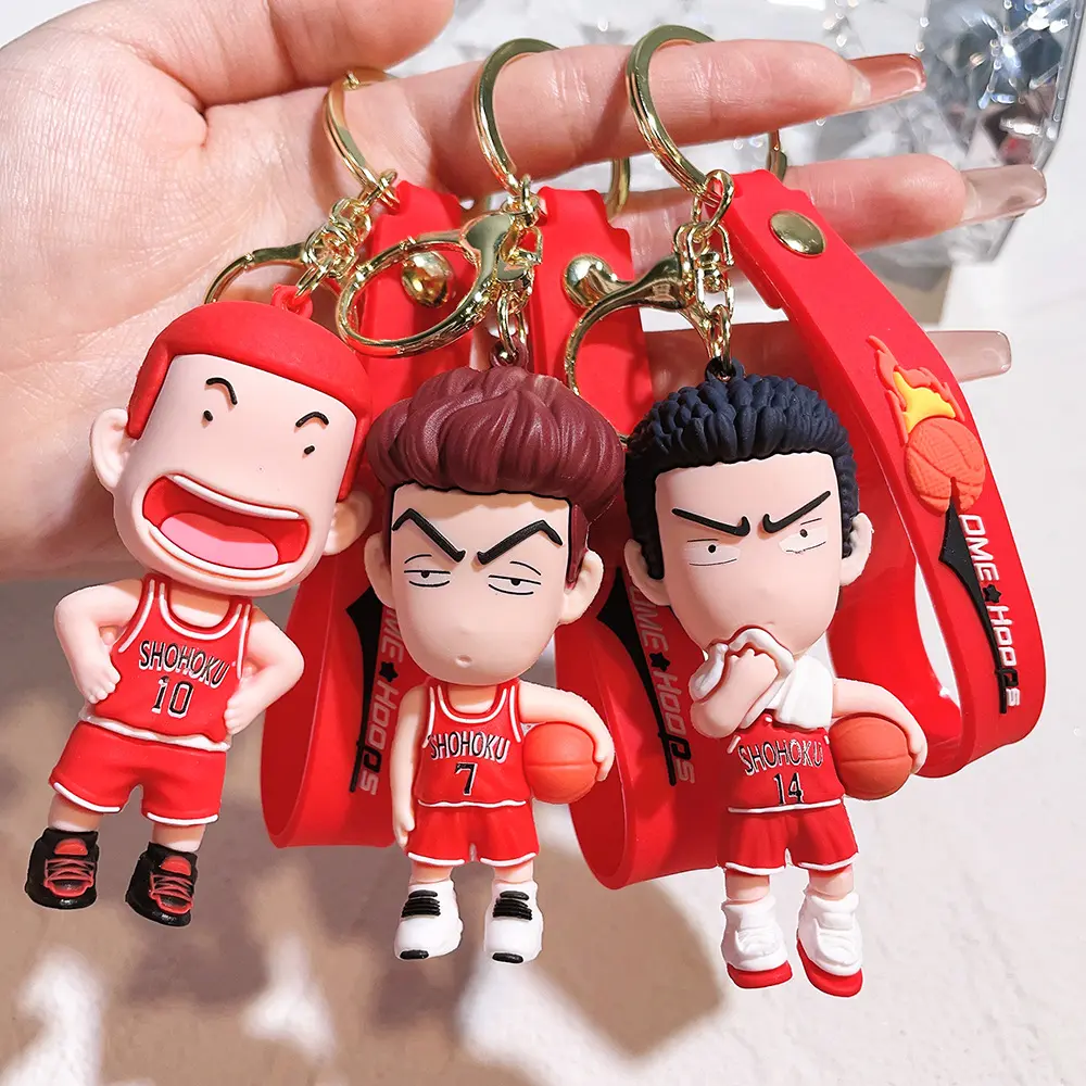 Slamdunk keychain THE FIRST SLAM DUNK HanamichiSakuragi Kaede Rukawa