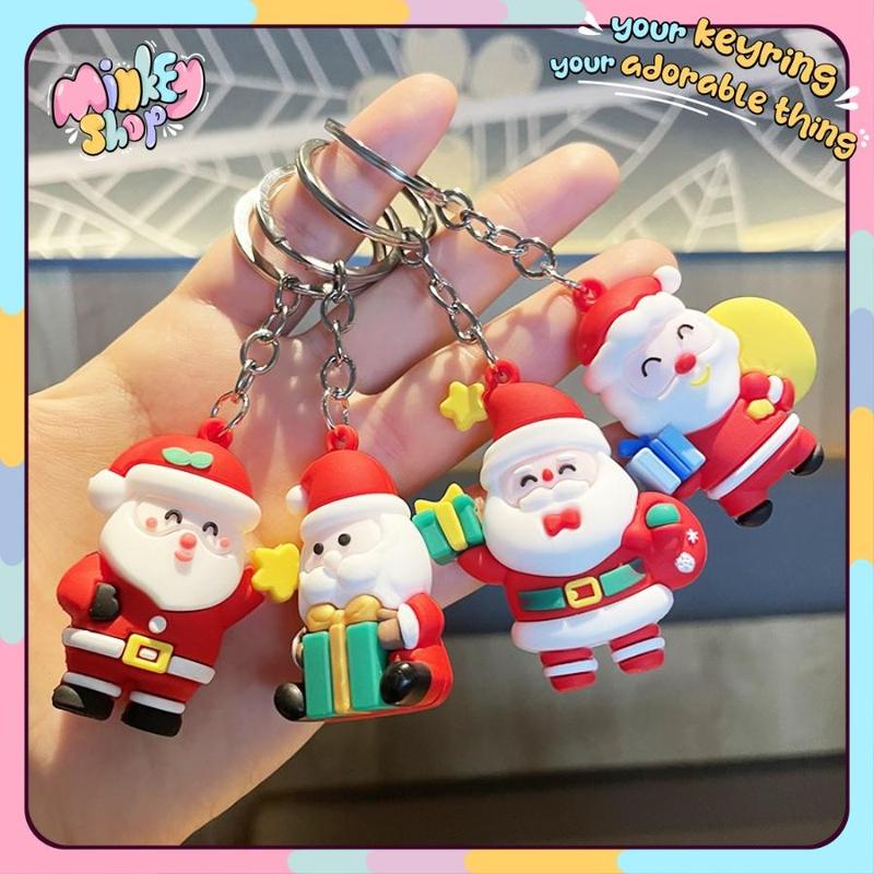 Móc Khoá Giáng Sinh Noel Dễ Thương Nhiều Mẫu Cute Phụ Kiện Túi Xách Balo Cặp Xách Oto Đáng Yêu 02MKGS -Minkey