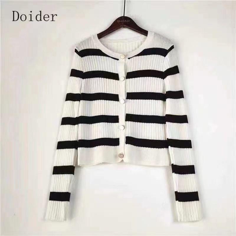 Áo Cardigan Mùa Hè Cho Nữ, Nhẹ, Ngoại Cỡ, Áo Khoác Len Sọc Ngắn Nhỏ Đầu Mùa Thu, Áo Khoác Ngoài, Áo Trùm Đầu, Xu Hướng, Phong Cách 2024 Cho Nữ 6