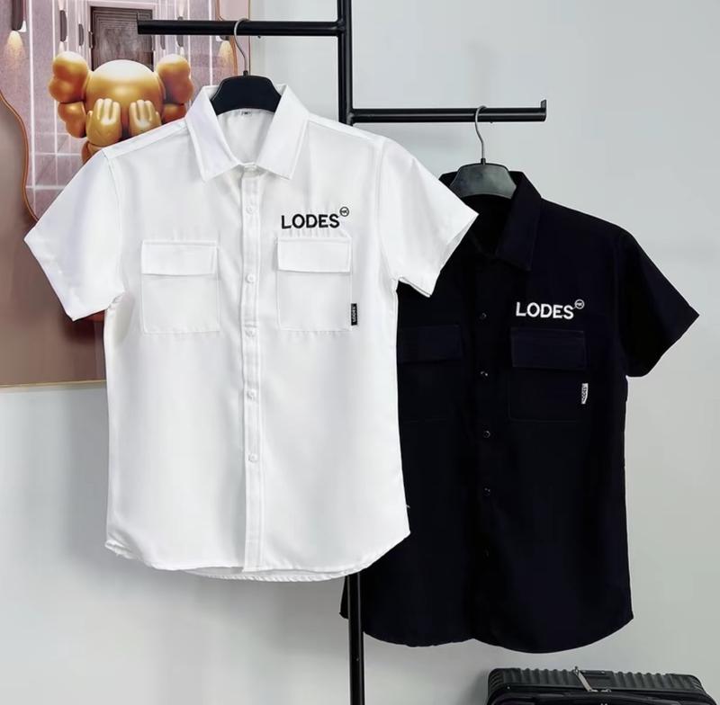  Áo sơ mi nam,nữ ngắn tay chất liệu vải lụa cao cấp vải dày thiết kế 2 túi đấp mẫu mới TM FASHION Menswear Shirt 