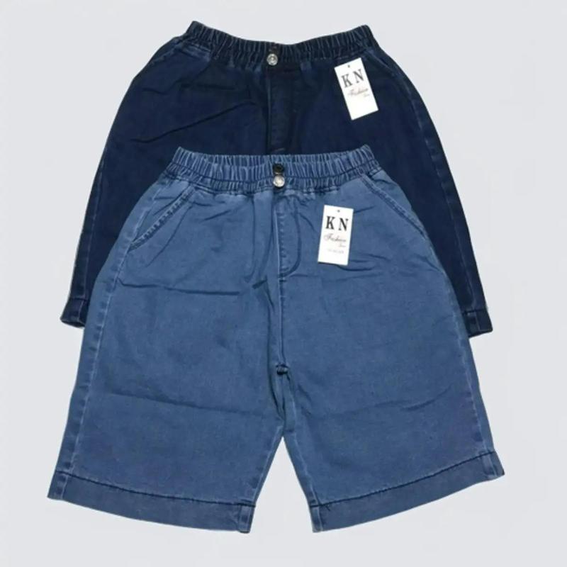 Quần ngố jean nữ lưng thun co giãn ống rộng xinh xắn nữ form đẹp chuẩn Có Túi pants women Ong