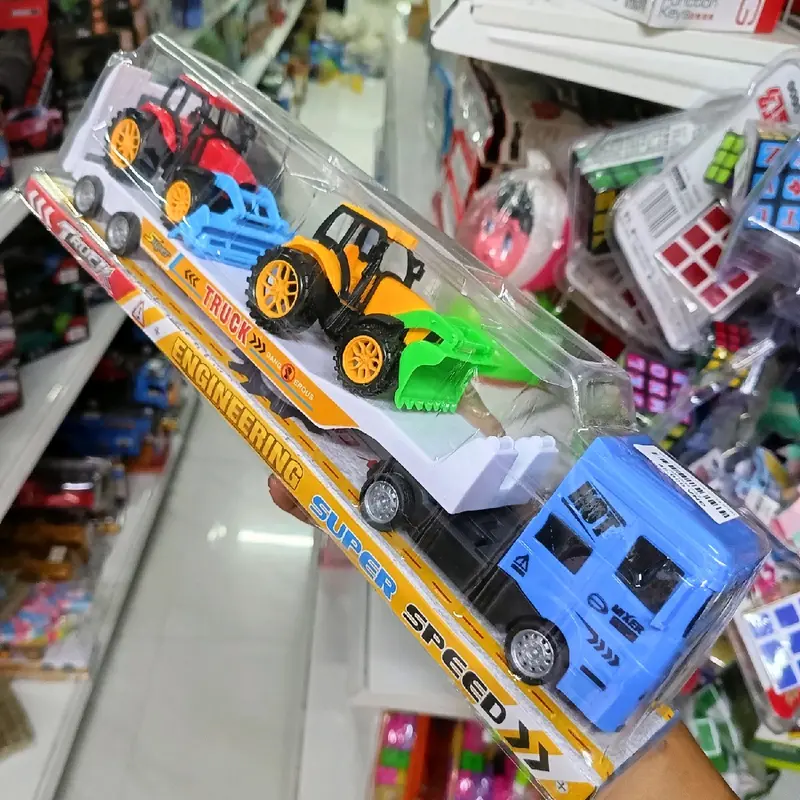 Đồ chơi xe tải chở xe oto Toy 4