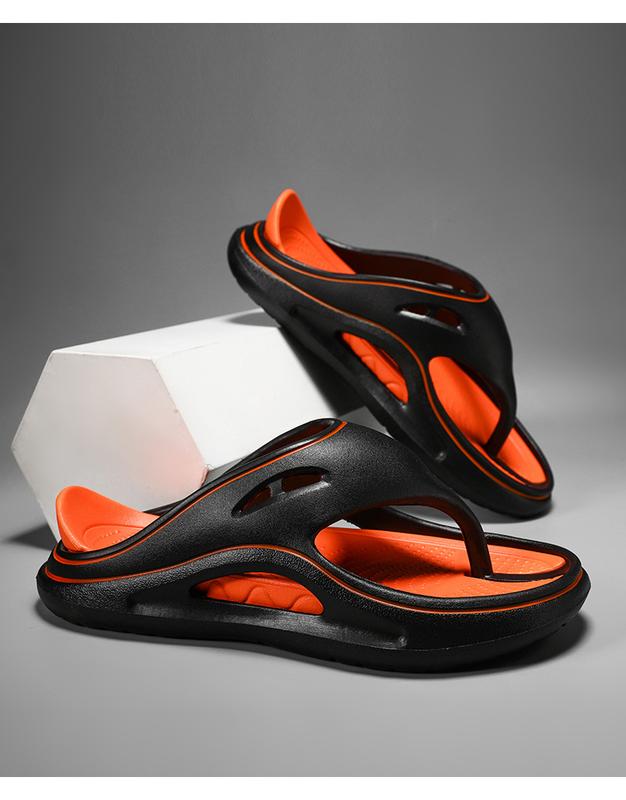 Product Introduction of Lovers Shoes Two-Color Thick Bottom Shit Feeling Eva Flip Flops Flip-Flops Outdoor Non-Slip Summer Beach Men's Shoes 4
