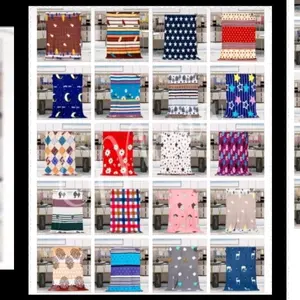 4/5 PCS 100rb Selimut Karakter Lembut Bisa Dicuci Katun