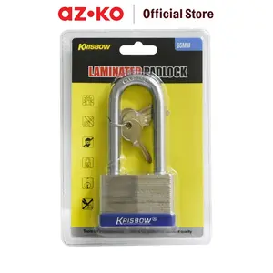 KRISBOW 6.5 CM GEMBOK BESI LAMINASI SHACKLE PANJANG KRISBOW 6.5 CM GEMBOK BESI LAMINASI SHACKLE PANJANG