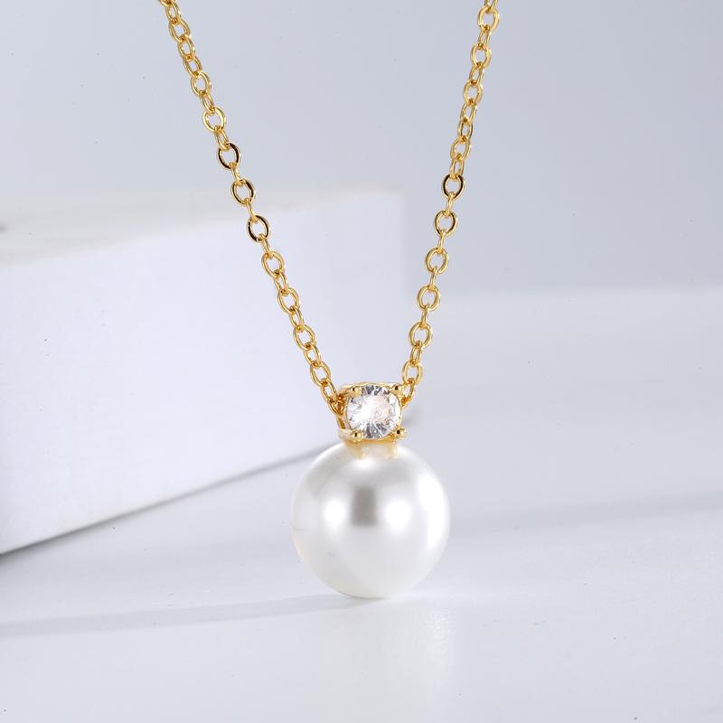 Phụ Kiện Dây Chuyền Xương Đòn, Bán Chạy, Thiết Kế Độc Đáo Đơn Giản Và Cổ Điển Vòng Cổ Mặt Dây Chuyền Ngọc Trai Đơn, Dành Cho Phụ Nữ, Dễ Phối Đồ, Cảm Giác Cao Cấp 5