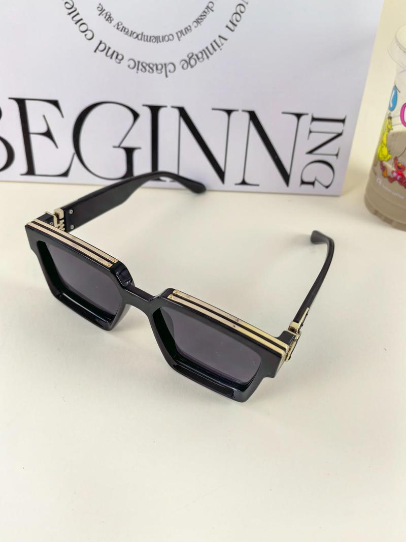 Product Introduction of 1 Pair Simple Rivet Sunglasses For Everyday Use, Summer Square Frame Fashion Sunglasses, Travel Accessories 9
