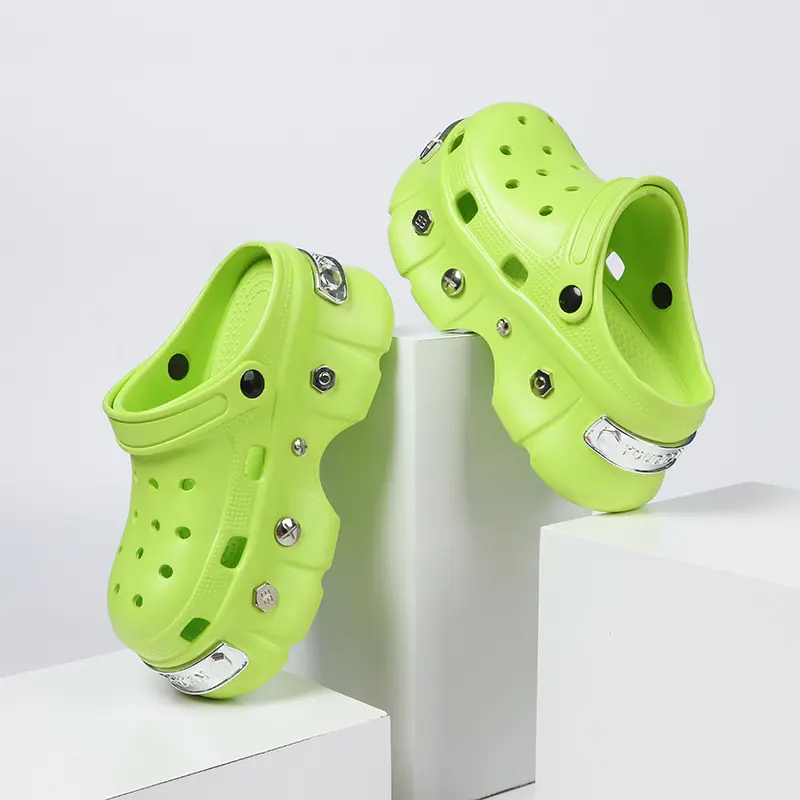 Platform High Heel Platform Sandals Shoes Women Summer Shoes 2025 New Punk Rivet Platform Sandals Candy Color EVA Material Lady Casual Footwaer 4