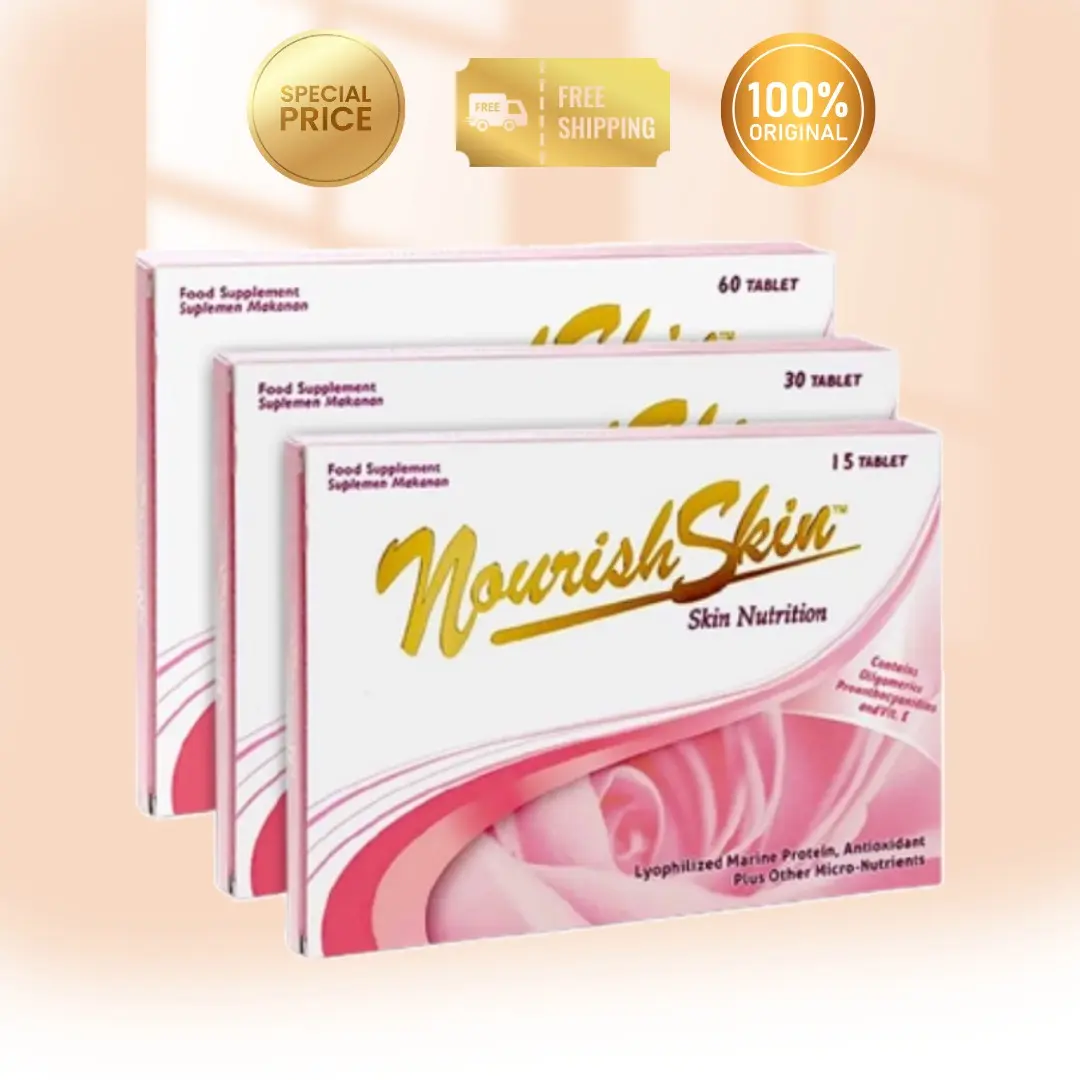 Nourish Skin 15 30 60 tablet - Suplemen kesehatan kulit Dewasa