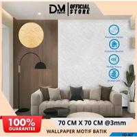 Gambar DONMI Paket 10 Lembar Wallpaper 3D Batik Timbul 70x70CM Stiker Dinding Dekorasi Rumah Tahan Air & Mudah Dipasang - PUTIH dari Donmi store Kab. Tangerang 2 Tokopedia