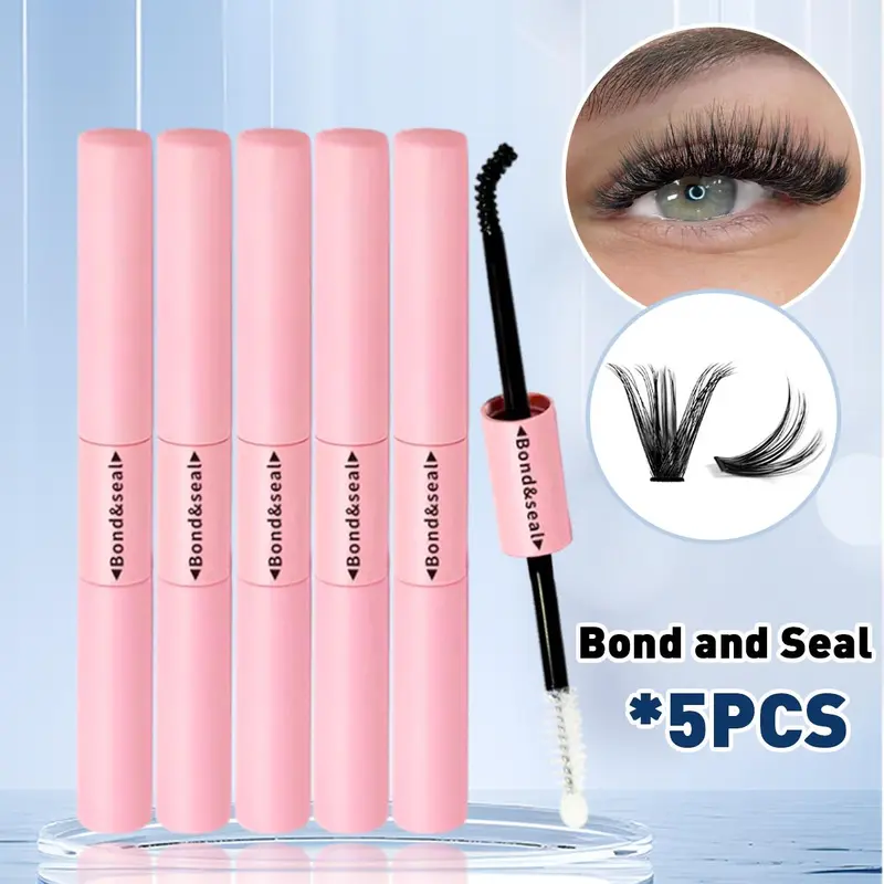 Double-ended Bond and Seal, Long-wearing Waterproof Seal and Bond Lash Glue, Latex-free & Non-irritating for Sensitive Eyes, Glue 8