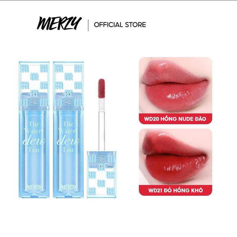 COMBO 2 Son Tint Bóng Dạng Thạch Merzy The Watery Dew Tint Ver.4 4g x 2