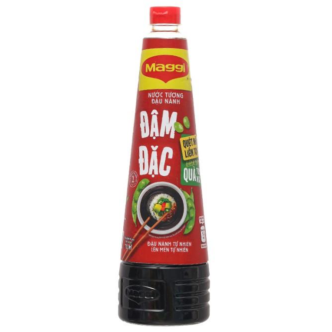 Nước tương Maggi đậu nành đậm đặc 700ml Nắp Đỏ-Gia Vị Maggi