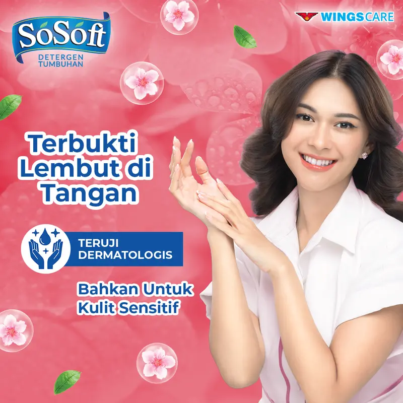 SoSoft Deterjen Cair Sakura Blossom Botol 700ml 2