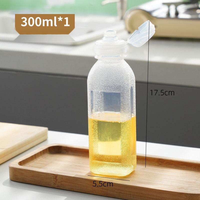 Chai bóp bảo quản gia vị, trong suốt, rõ ràng, chai đựng Phun 300 / 500 ML, đầu lật, thích hợp cho nước sốt cà chua, BBQ, nước sốt, si-rô, gia vị, nước sốt, quầy hàng đồ ăn nhẹ, PP5, gia vị 7