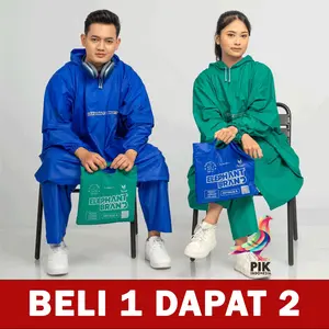 (Paket Hemat) Jas Hujan Ponco Celana Jumbo Optimus Beli 1 Dapat 2 PCS