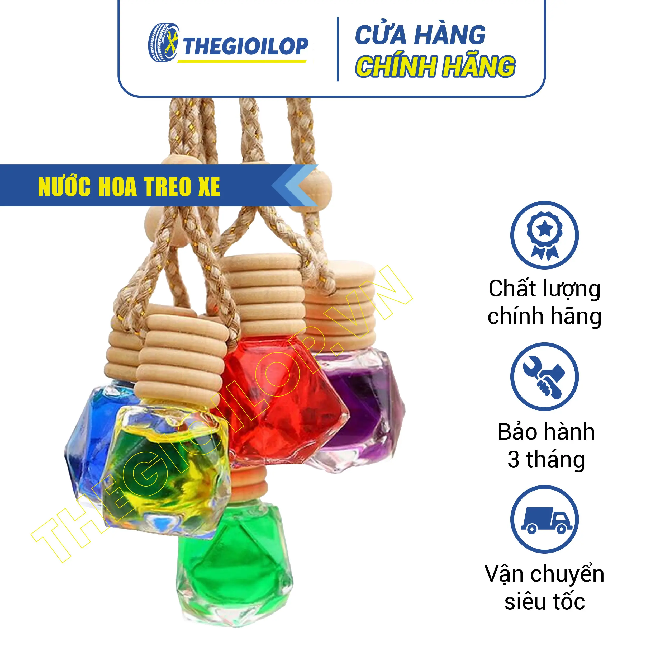 Nước hoa treo xe ô tô sang trọng - Hương thơm lâu bền - Thư giãn mỗi chuyến đi