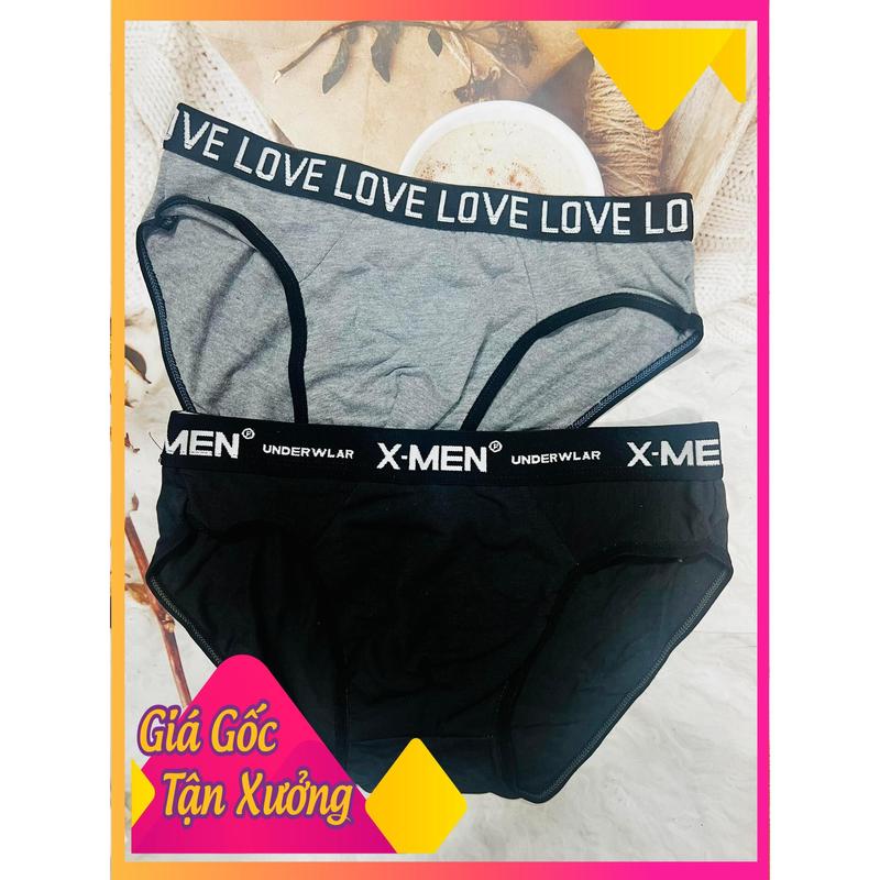 A50 Set 10 quần lót Nam cao cấp, dạng chéo, co dãn, kháng khuẩn, thấm hút mồ hôi, cotton dày dặn, thoáng mát, bản cạp to 1