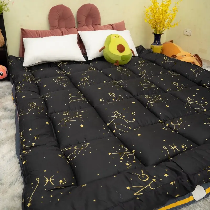 (Giá sốc) Nệm Topper dày 6-8p Cao Cấp Tiện nghi khi không sử dụng