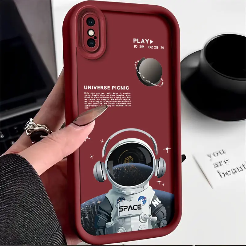 Ốp Mềm Điện Thoại Di Động, Dành Cho IphoneXSMax, IphoneX, IphoneXS, Thiết Kế Khoa Học Và Công Nghệ Phi Hành Gia Trái Đất Vũ Trụ, Cá Tính Cao Giá Trị, Chống Sốc, Thời Trang