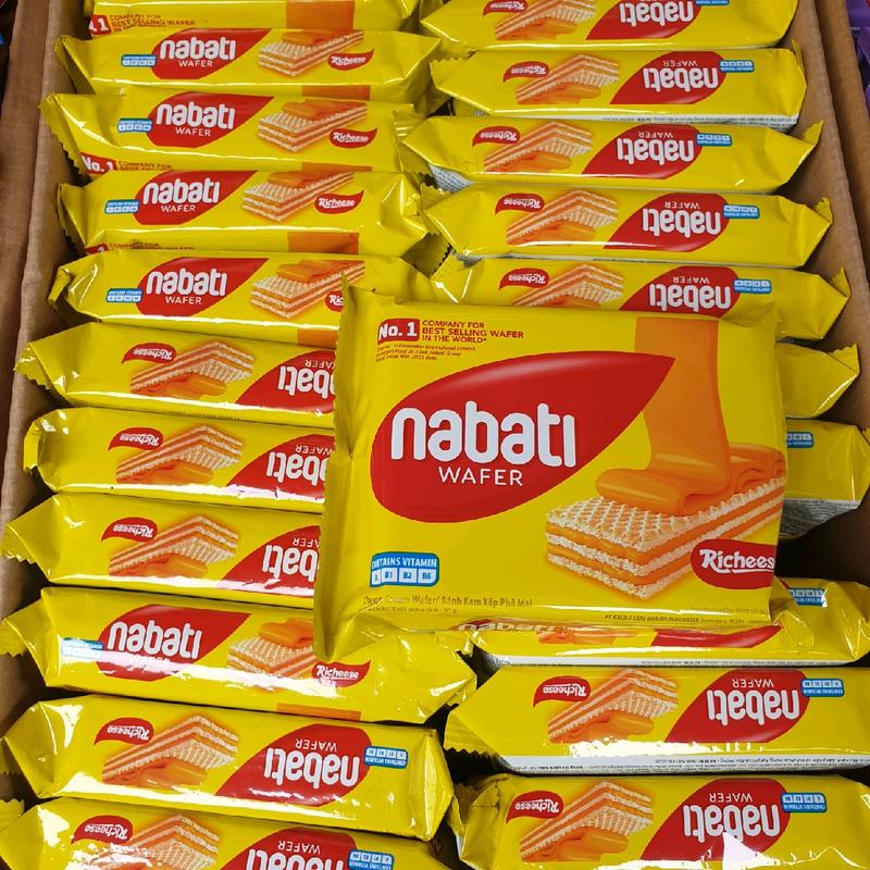 10 Gói  Bánh Xốp Ăn Vặt Nabati 50g/gói Snack Food Nho