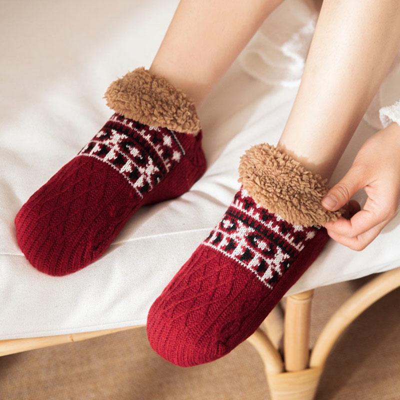Product Introduction of Vớ Dệt Kim, Phong Cách Mùa Đông, Dành Cho Nam Giới, Dày Và Ấm, Thích Hợp Cho Gia Đình Và Phòng Ngủ, Vớ Đi Trong Nhà, Vớ Giữ Ấm Chân Chống Trượt, Thảm Đi Xe Hơi, Vớ Tuyết 27