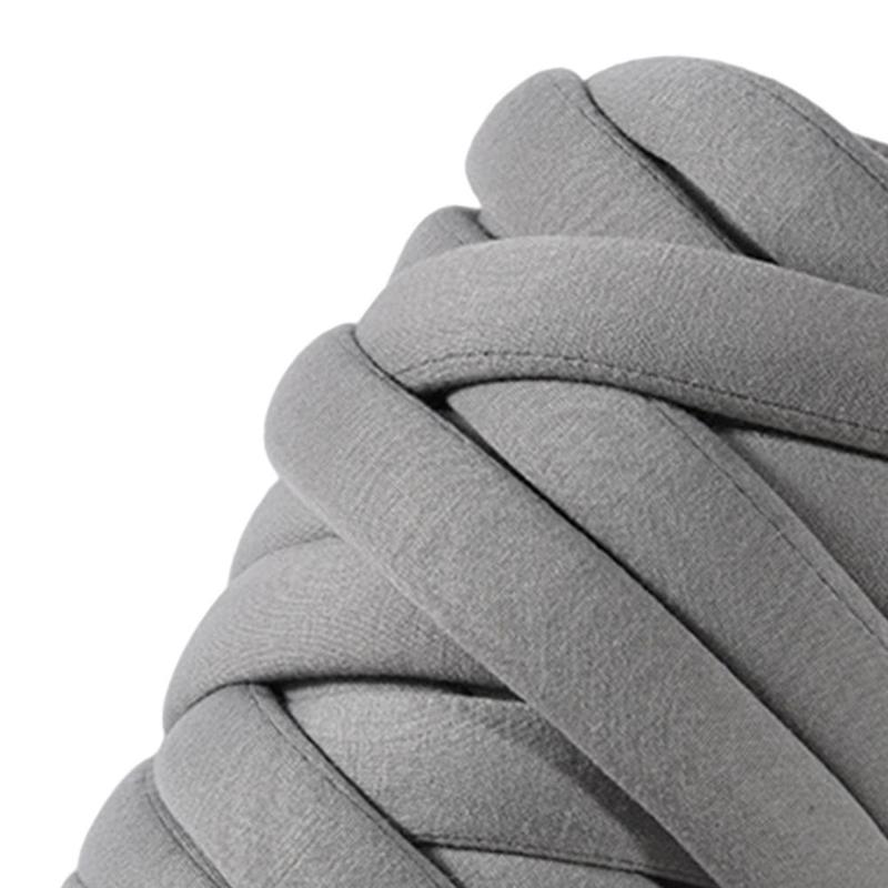 Product Introduction of Thick Chunky Yarn Weight Yarn Soft Filling Hand Knitting Jumbo Tubular Yarn Bulky Yarn for Knitted Blanket Mat Macrame Hats Scarf Sweater 2