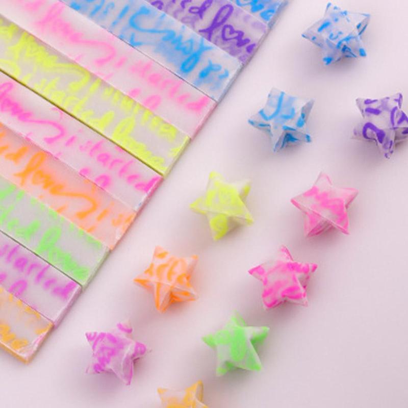 Product Introduction of ชุด Origami ดาวเรืองแสง, 210 ชิ้น, แถบกระดาษดาว, Origami แฮนด์เมด DIY, พับ, B2F2, นำโชคน่ารัก 16
