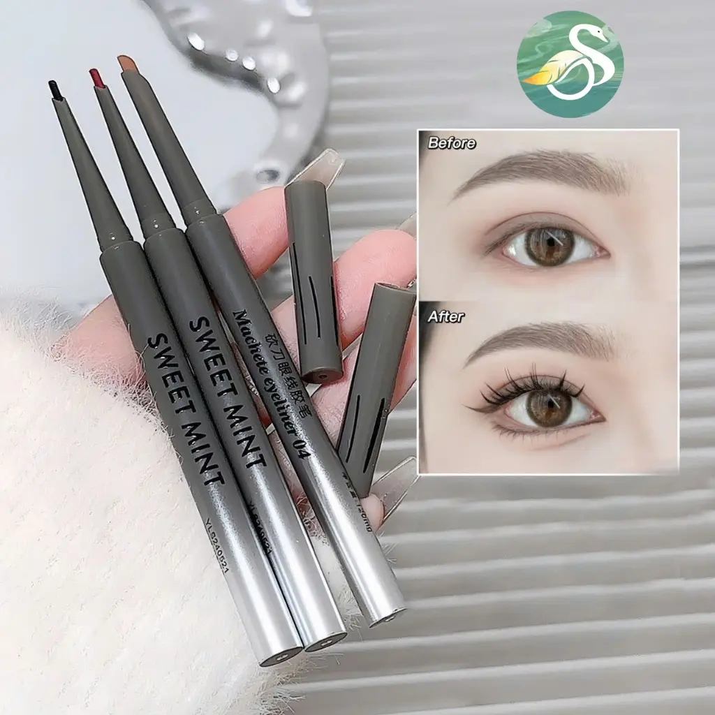 (Sỉ Siêu Rẻ) Bút Kẻ Mắt Kẻ Mí Mắt, Bọng Mắt Sweet Mint Dạng Chì Sáp Siêu Mảnh Mềm Mịn Lâu Trôi Chống Nước 0.1g Km47 S321124456441