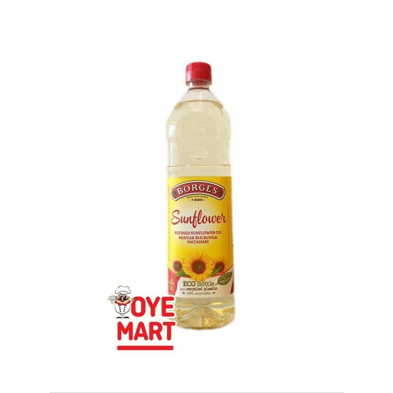 BORGES SUNFLOWER 1LITER / MINYAK BIJI BUNGA MATAHARI 0