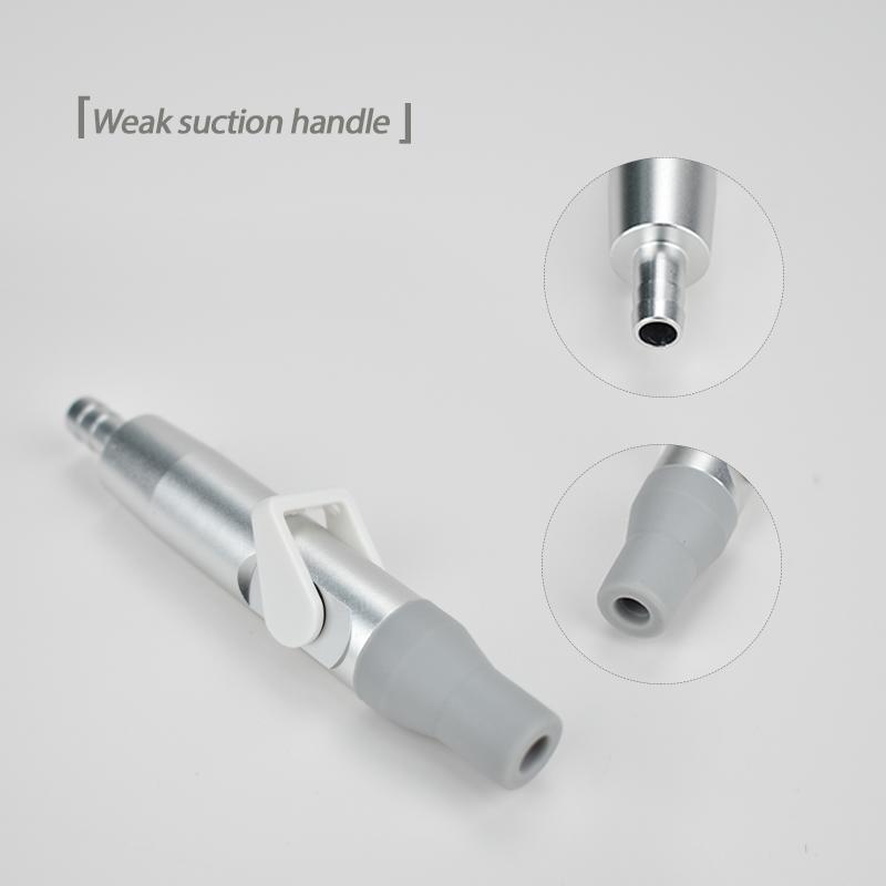Product Introduction of Dental Weak Suction Handle Saliva Ejector Suction Valves Tip Adaptor with Gray Silicone Sleeve Dental Tool 9