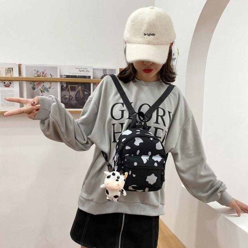 Product Introduction of Women's Bags Funny Cow Spot Backpack Mini Fashion Casual Rucksack Backpack Bag Travel Bag Women Ladies Handbag 17