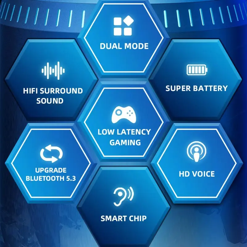 Thinkplus GM2 Pro Bluetooth Earphone Gaming Headphone Headset TWS E Wireless arphones Headphones Bass Earphones Earbuds 2