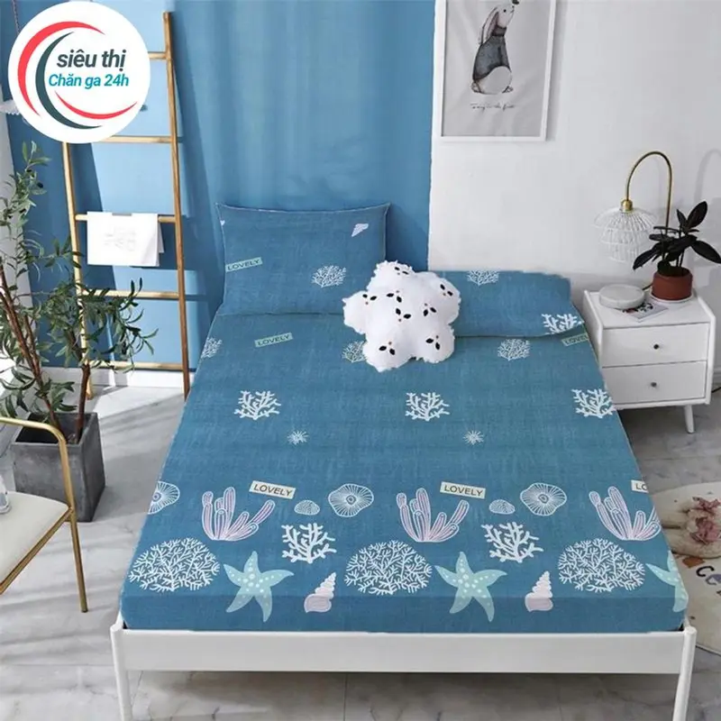 [BÁN RẺ LẤY TƯƠNG TÁC] Ga Chống Thấm Cotton, Nằm Trực Tiếp Không Nóng, Không bí, Không Sột Soạt 0