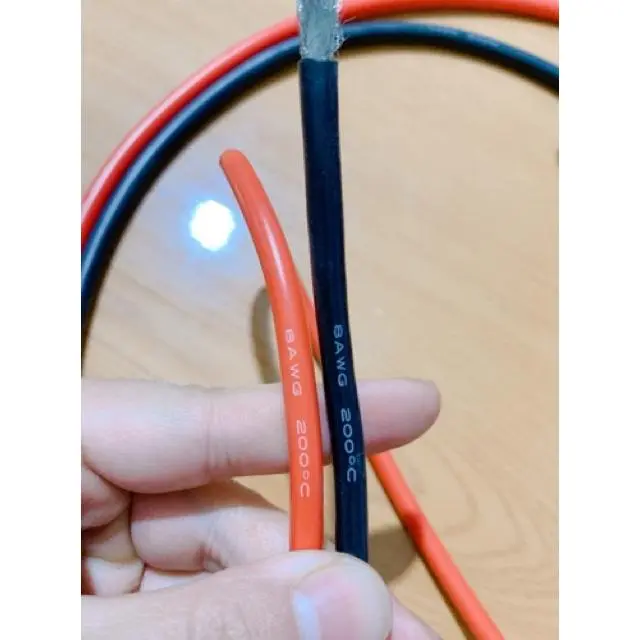 Dây chịu nhiệt AWG vỏ silicon dùng nối pin acqy siêu mềm dẫn điện tốt 16mm 25mm 4AWG 6AWG 8AWG 20AWG 10AWG 22AWG 3