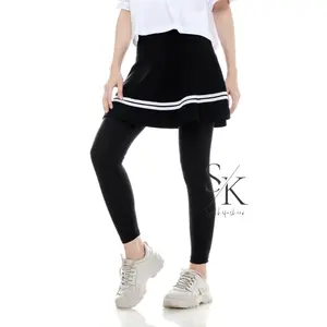 Rok Legging Olahraga Muslimah Legging Rok Nyaman Wanita Set Nyaman Cepat Kering Celana