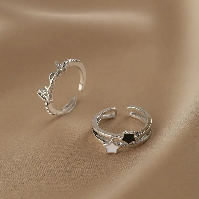 Cincin Set Motif Bintang Luck  Model Terbaru 1163 2