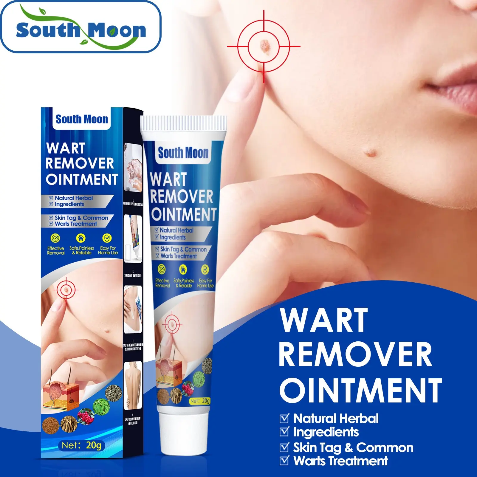 Kem Rụng Mụn Thịt Dư South Moon Cao Cấp 20g