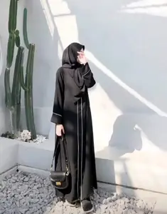 ABAYA TOP 1 PALING BEST SELLER-ABAYA PITA BADAN-abaya hitam-abaya remaja aesthetic-abaya simple elegan-gamis elegan simple gamis hitam-abaya hitam arabian-abaya turkey-abaya turkey mewah Muslim Wanita