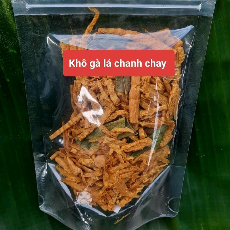 Cơm bồ 5 túi khô gà lá chanh chay ,1 túi 100g, món ăn vặt hay ăn cơm đều được, Food 1