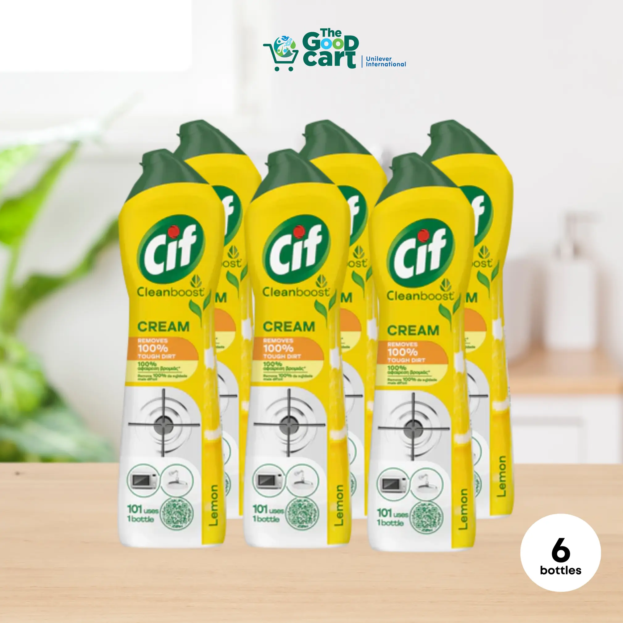 Cif Cream Lemon (6 Creams)