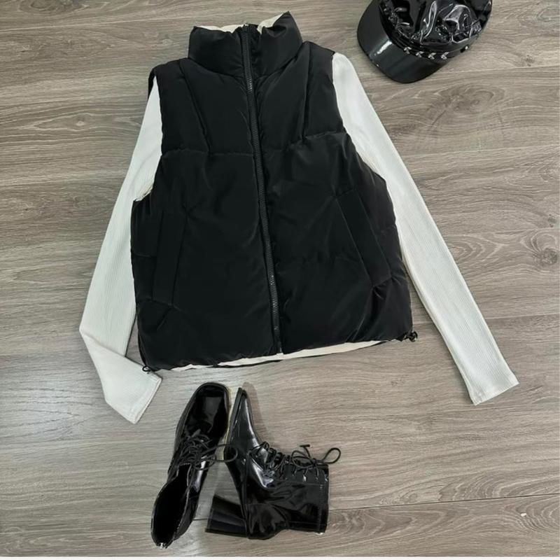 ÁO PHAO JILE MẶC HAI MẶT VỚI 2 GAM MÀU SANG CHẢNH Mùa đông siêu ấm  Kem Shirt Menswear Nhung Cổ Cao 2