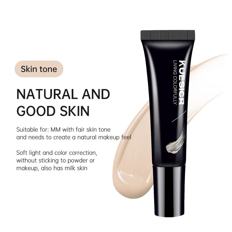 Product Introduction of KUESICR Full Coverage Isolation Cream, Makeup Base Milk, Waterproof And Long-lasting 10g, Medium Purple Green Skin Tone, Bare Face Cream Color Flawless 22