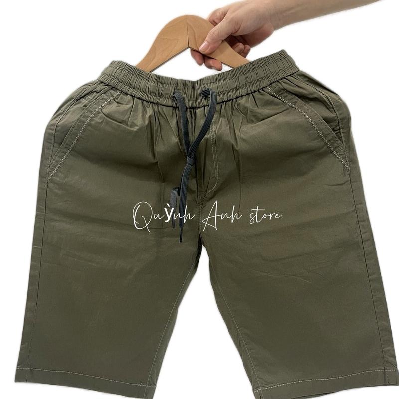 Quần short chất kaki đũi cạp chun có dây rút 4