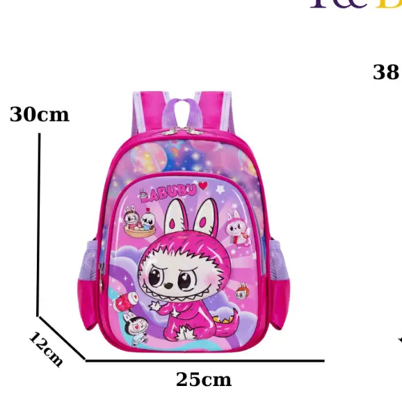 Balo Mẫu Giáo Đi Học Siêu Nhẹ In Họa Tiết Labubu 3D Dễ Thương, Balo Siêu Nhẹ Cho Bé Gái Bé Trai 3-5-7-9 tuổi 7