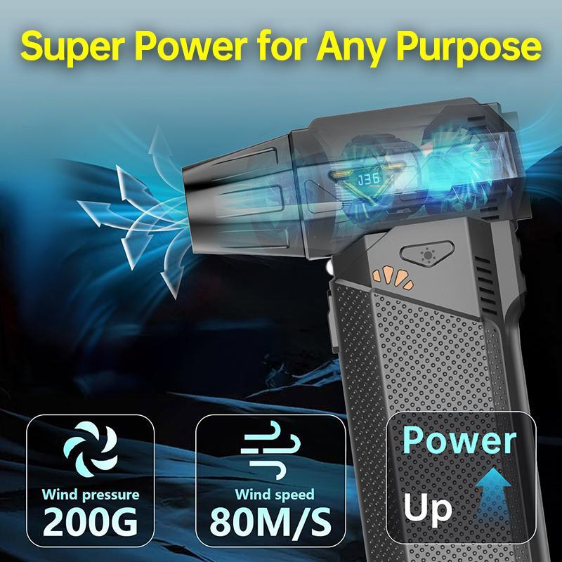 Product Introduction of Portable Handheld Fan, Rechargeable Fan with LED Display, Adjustable Speed Personal Fan for Outdoor Use, Cleaning Fan for Home Office 4