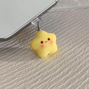 Enchufe contra polvo para teléfono con diseño de estrella lindo, enchufe contra polvo para puerto de carga de teléfono de diseño creativo, accesorios para teléfono para iPhone y puerto tipo C