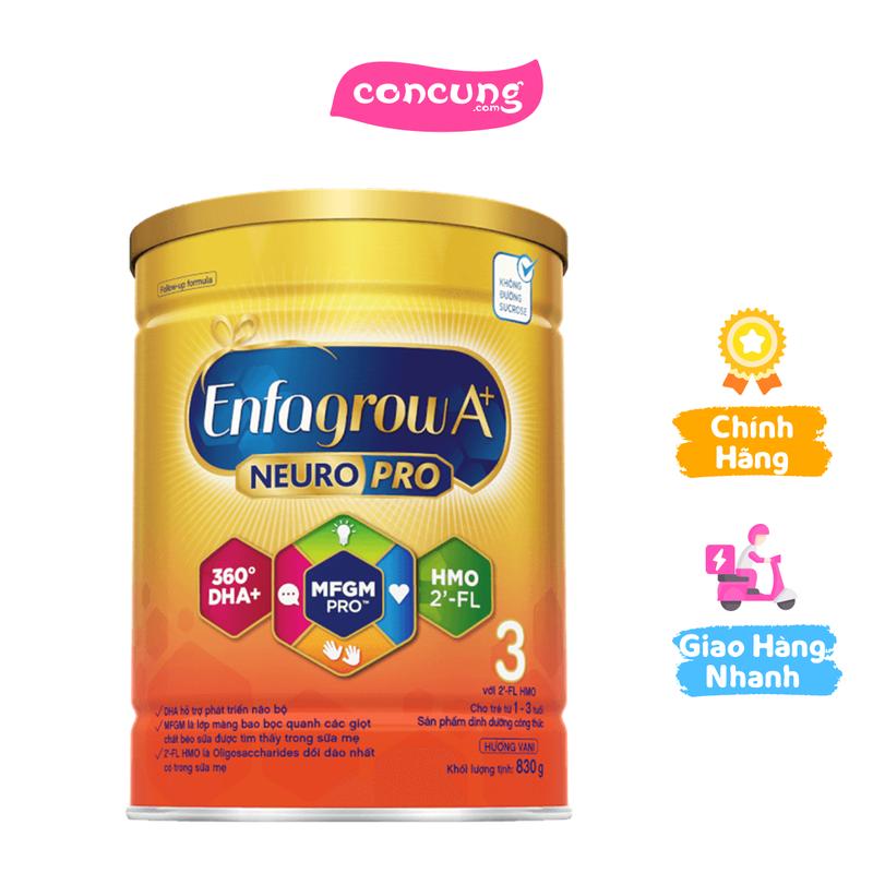 Sữa Enfagrow A+ số 3 830g 1-3 tuổi 2Flex
