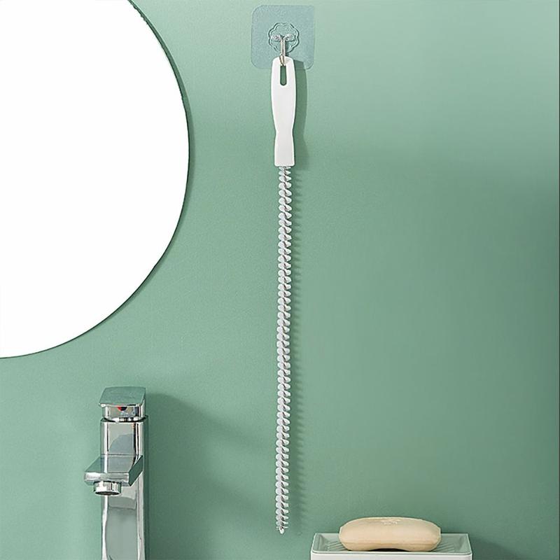 Product Introduction of Bathroom Drain Cleaner Clog Plug Sink Cleaning Brush Hair Sewer Pipe Dredging Brush Pipeline Cleaning 12